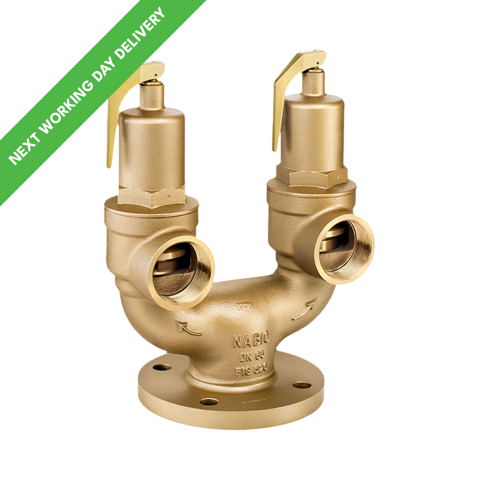 NABIC Fig 520 High Lift Double Spring Safety Relief Valve available from Safety Valves Online