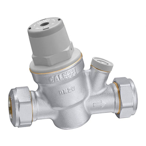 Altecnic Caleffi 15mm Prescal Series 533 High Temp Pressure Reducing Valve with Gauge Port 533741H
