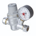 Altecnic Caleffi 15mm Prescal Series 533 High Temp Pressure Reducing Valve with Pressure Gauge 533841H