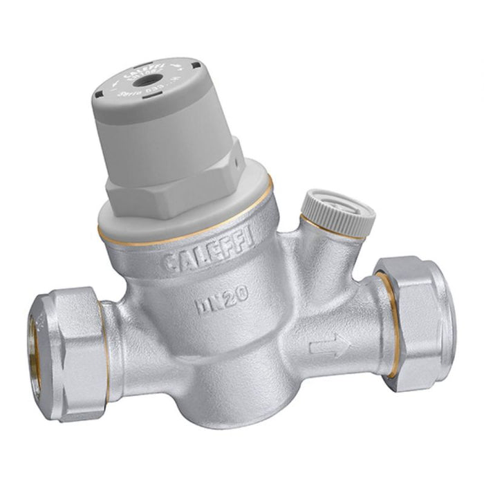 Altecnic Caleffi 22mm Prescal Series 533 High Temp Pressure Reducing Valve with Gauge Port 533751H