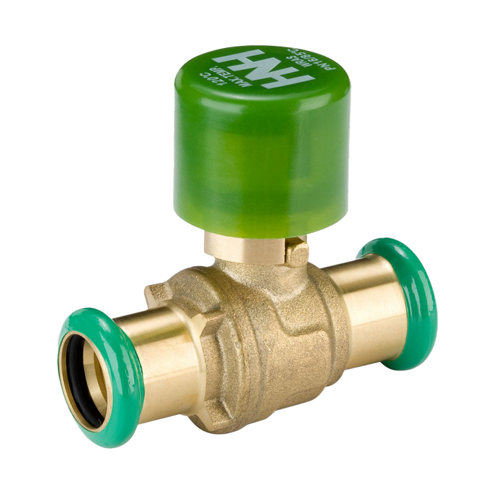 Hattersley Fig 114LS.PF PN16 Integral Ended Press Fit Ball Valve - Lockshield